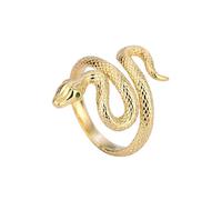 YFZCLYZAXET Anillos de serpiente de oro de plata esterlina para mujeres pareja boda compromiso plata mujeres anillo vintage joyería