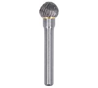 YG8 Alloy Ball Burr File | Double Cut Carbide Revolving Tool for Metal/Wood/Jewelry | High Exactness Engraving & Deburring Bit, Model DX1210