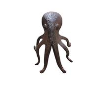 YGAKX Estatuas para decoración del hogar Arte Hierro Fundido Adornos de Pulpo de Hierro Forjado Adornos de Pulpo Retro Apenado decoración del hogar comestibles