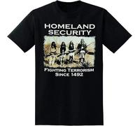 YGAMIJIXG Homeland Security Fighting Terrorism Since 1492 Men T-Shirt