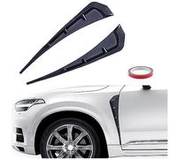 Ygapuzi 2 PCS General Motors Guardabarros Lado respiradero ABS Spoiler carrocería decoración 16.1 Pulgadas Honda Civic Guardabarros Entrada Rejilla Spoiler (Fibra de Carbono)