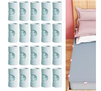Ygapuzi 20 Piezas de plástico de la Cama Hoja de Pinzas, Clips de sujeción de sábanas con Ajuste de Dos velocidades Clips para sábanas de Cama Mantiene la sábana en su Lugar para Ropa (Azul)