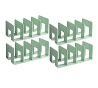 Ygapuzi 4 Paquetes de acrílico clasificador de Archivos, 4 Ranuras Grandes Organizador de Escritorio, de Escritorio de Carpetas Organizador de Soporte, Almacenamiento de Oficina de pie (Verde)