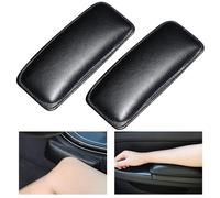 Ygapuzi Paquete de 2 Cojín de la rodilla de la pierna del codo de la consola central del coche cojín suave Cojín de rodilla de cuero Codo Almohada Universal Rodilla Codo Pads (Cuero superior)