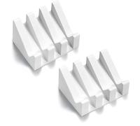 Ygapuzi Plato de jabón de Silicona para Ducha con Drenaje, cascadas oblicuas, estantes de jabón, bandejas, Almohadilla para lavarse Las Manos, baño Accesorios (Blanco)