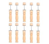 yGBWAOV 10 Abrazaderas de Violín de Raíz Simple, de Madera Maciza, para la Parte Superior y Trasera, con Varilla Metálica, Herramientas de Reparación.