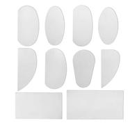 YGBWAOV 10 Piezas de Herramienta Raspadora de Cerámica, Herramienta Dentada de Cerámica de Acero Inoxidable para Esculpir, Dar Forma y Suavizar Artesanías de Cerámica