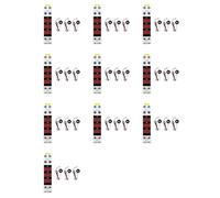 YGBWAOV 10X Amperímetro Trifásico de Montaje en Carril Din, Minimedidor de Corriente Modular, Indicador de Calibre, Pantalla Digital LED, Amperímetro Detector