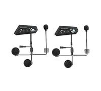 YGBWAOV 2 Juegos de Auricular de Bluetooth 5,0 para Motocicleta, Auriculares de Auricular de Emparejamiento Universal con ReduccióN de Ruido CNC BT22