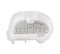 YGBWAOV 2 Uds DIY Portavelas en Forma de Coche Molde de Resina Base de Vela Aromática Molde de Silicona Decoración del Hogar