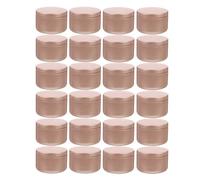 YGBWAOV 24 Piezas Etiquetas Decorativas para Tarros de Velas Latas de Almacenamiento VacíAs Candelabros de Lata para Velas Contenedores Redondos de Lata, C