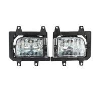 YGBWAOV 2Pcs Cubierta De Lente De Cristal Parachoques Delantero Lámparas De Luz Antiniebla Casa para E30 318I 318Is 325I 325Is 325E 325Es 325Ix
