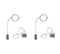 YGBWAOV 2X 3 Señales de Semáforo en Color Escala Ho Oo Modelo 6Led para DIY Tabla Cruce Calle Construcción Ferrocarril