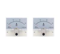 YGBWAOV 2X 85C1-DC 30A DC VoltíMetro Cabeza de Puntero AmperíMetro AnalóGico Medidor de Panel