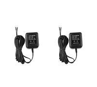 YGBWAOV 2X Adaptador de Corriente de Timbre de CA, Transformador de Timbre de 18V 500MA, Cable de 10M, Timbre de Anillo Compatible, Timbre de Vídeo Enchufe de la UE
