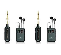 YGBWAOV 2X de Monitorización Intraauditiva Inalámbrica de 2,4 GHz con Receptor Transmisor para Transmisión en en Estudio de Música