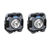 YGBWAOV 2X Luz de Trabajo LED, 5000mAh IP66 Luz de Trabajo Impermeable COB Magnética Tienda de Campaña Al Aire Libre Luz de Emergencia, Reparación