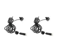 YGBWAOV 2X Luz para Fuente de Agua RGB de 6 LED, CA 12 V, con Conexión de 2 Pines, Luces Subacuáticas para Estanques, para Piscinas y Jardines.