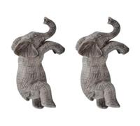 YGBWAOV 2X Maceta Colgante con Forma de Elefante, Encantadora Decoración para Balcón y Jardín, Adorable Escultura de Animal, Regalo Ideal para los Amantes de los Elefantes