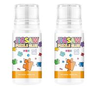 YGBWAOV 2X Pegamento para Rompecabezas, Pegamento para Rompecabezas de 60 Ml con Cabezal de Esponja, Sellador de Rompecabezas No Tóxico y de Secado Rápido