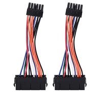 YGBWAOV 2X PSU ATX 24 Pines Hembra A 12 Pines Macho Cable de Manguito de Fuente de Alimentacion 18AWG Alambre para Q87H3-AM