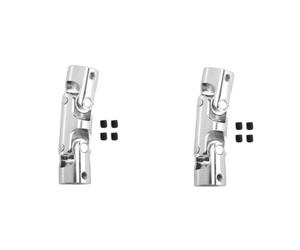 YGBWAOV 2X RC Doble Junta Universal Articulación Cardána Coplamientos Cardán con Tornillo, 10X10mm