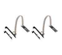 YGBWAOV 2X Tarjeta de Red M.2 A 5G Realtek RTL8126 Chip PXE Arranque Sin Disco Tarjeta de Red para Juegos de Deportes Electrónicos Tarjeta Controladora LAN RJ45 con Cable