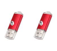 YGBWAOV 2X USB 2.0 Flash Memory Stick Pen Drive Almacenamiento Thumb Color de Pulgar: Rojo Capacidad de Memoria Flash: 512 MB
