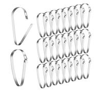 YGBWAOV 30 Clips de Acero Inoxidable para Letreros de Bienes Raíces, Ideales para Colgar en Postes o Placas de Puertas Abiertas.