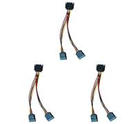 YGBWAOV 3X 6in Adaptador del Cable del Divisor Y de Potencia SATA - M/F (Cable de Potencia)