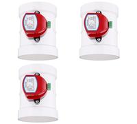YGBWAOV 3X Amortiguador Motorizado de Plástico PVC Válvula de Retención Conducto de Aire Controlador de Volumen para Tubería de Ventilación 220 V CA 110 mm