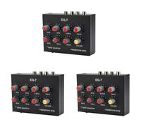 YGBWAOV 3X EQ-7 Car Audio Amplificador de Auriculares Ecualizador EQ de 7 Bandas Ecualizador de Sonido Digital de 2 Canales