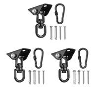 YGBWAOV 3X Gancho de Techo Silla Colgante 360 ° Girar Colgador de Columpio 450 KG Gancho de Suspensión de Columpio para de Boxeo, Hamaca, Yoga, Etc.