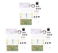 YGBWAOV 3X Módulo Receptor de Radio FM Estéreo 76MHz-108MHz FM DIY Kit de Soldadura Electrónica Circuito PCB Placa Proyecto de Práctica de Soldadura