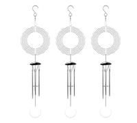 YGBWAOV 3X Sublimación Wind Spinner Blanks Decoración Al Aire Libre, Campanillas de Viento con 4 Tubos de Aluminio Engrosados para Mamá Abuela Mujer