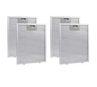 YGBWAOV 4 Piezas Filtros de Campana Extractora Filtro de Ventilación Extractor de Metálica 320X260 mm Campanas de Cocina Filtro de Aceite Grasa para Campana Extractora