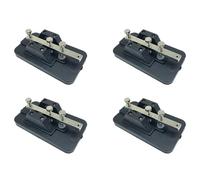 YGBWAOV 4X Código Morse Manual CW Keys Teaching Telegraph Practitioner con Zumbador Radio de Corta Accesorios