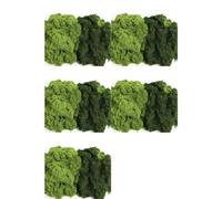 YGBWAOV 5X Artificial para Manualidades, 14.1 Oz, Artificial para Plantas de Interior, Verde y Verde Oscuro.