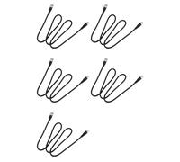 YGBWAOV 5X BNC Macho A Hembra del Enchufe CCTV Cable de Extension Coaxial de 3,3 Pies de Negro