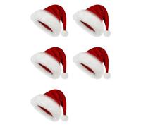 YGBWAOV 5X Sombrero de Navidad, Gorro de Papá Vacaciones para Adultos Unisex Comodidad Gorro de Navidad de Piel Extra Gruesa para Fiesta Festiva de Año