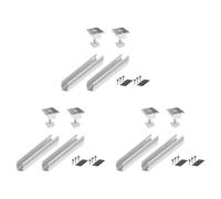 YGBWAOV 6x Soporte de Montaje en Panel Solar Rieles Abrazadera Módulo de Fijación Montaje Montaje Suministros de Energía Solar Fotovoltaica Techo Trapezoidal 35 mm