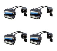 YGBWAOV 8X Cable de Señal ILDA A RJ45 DB25 Macho y Hembra ILDA A Red