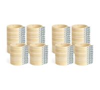 YGBWAOV 96 Piezas de de Bordado de 4 Pulgadas, Mini de Bordado, Redondo de Bambú para Manualidades, Costura y Manualidades, 10 cm