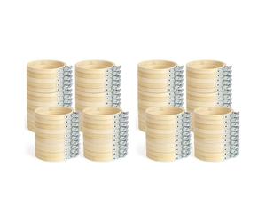 YGBWAOV 96 Piezas de de Bordado de 4 Pulgadas, Mini de Bordado, Redondo de Bambú para Manualidades, Costura y Manualidades, 10 cm