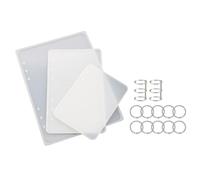 YGBWAOV A5 A6 A7 Cubierta de Cuaderno Molde de Resina DIY UV Moldes de Silicona Epoxi Libro Transparente Regalo Moldes de Fundición de Resina de Resina