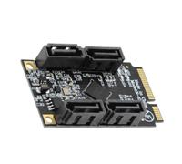 YGBWAOV Adaptador 3.0 de Alta Velocidad Gestión Eficiente de Datos: Adaptador Mini PCIe A 3.0 de 4 Puertos: Rápido y Confiable