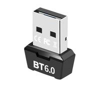 YGBWAOV Adaptador USB Bluetooth 6.0 BT6.0 Dongle Receptor de Audio y Música Transmisor para Teclado, Ratón, Auriculares y Altavoces Bluetooth