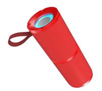 YGBWAOV Altavoz Bluetooth Inalámbrico Portátil para Exteriores, Resistente Al Agua, con Subwoofer de Doble Bocina y de Sonido Envolvente, Luz RGB Roja.