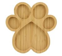 YGBWAOV Bandeja para Servir con Forma de Garra y 5 Ranuras, Tabla de Cortar de Madera de 25 Cm, para Dulces con Forma de Garra, Cuenco y Independiente.