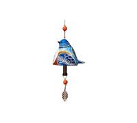 YGBWAOV Campana Canto Pájaro para Decoración Jardín, Carillón Viento Rústico Colgante, Colgante Campana Tubo Metal, Colgante Campana para Puerta, Regalo Festival B